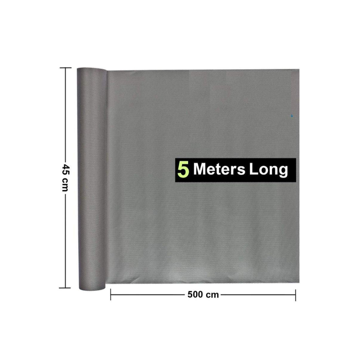 EVA Useful and Multipurpose (45 cm x 500 cm) Anti Slip Mat/Sheet for Fridge, Bathroom, Kitchen, Drawer, Shelf Liner.