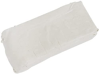 Qatalic Natural Air-Dry Clay, White,All-Purpose Modeling Clay for Sculpting, Hand Modeling and Throwing, Non-Toxic Ceramic Art Class, Handicraft Making, Gifts for Children (250 Gm)