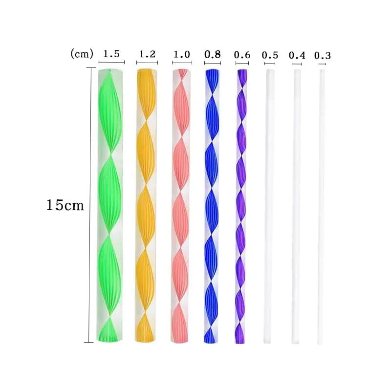 Qatalitic 13 Pcs Mandala and Acrylic Dotting Tool Set, Embossing Stylus for Pottery Ceramic and Polymer Clay for DIY Designs, Clay Sculpting