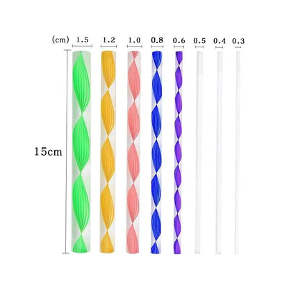 Qatalitic 13 Pcs Mandala and Acrylic Dotting Tool Set, Embossing Stylus for Pottery Ceramic and Polymer Clay for DIY Designs, Clay Sculpting
