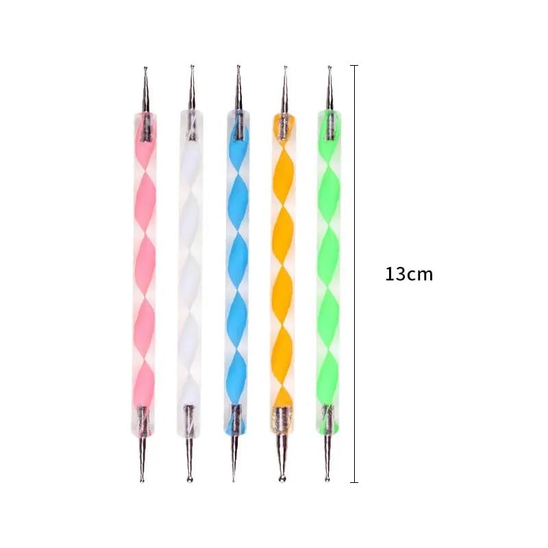 Qatalitic 13 Pcs Mandala and Acrylic Dotting Tool Set, Embossing Stylus for Pottery Ceramic and Polymer Clay for DIY Designs, Clay Sculpting