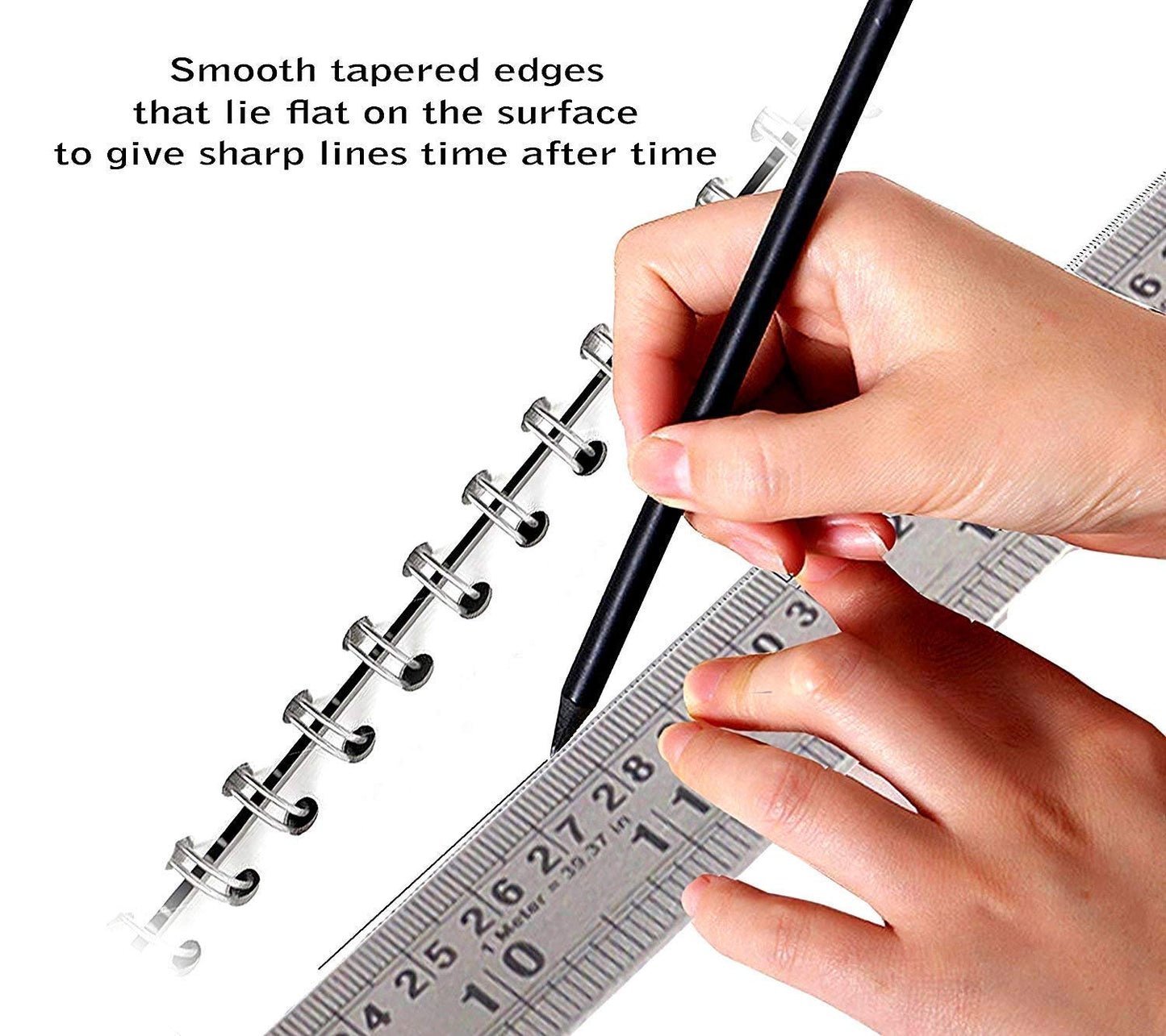 Qatalitic Stainless Steel Scale/Ruler 1 Meter (100 cm / 40 inch)