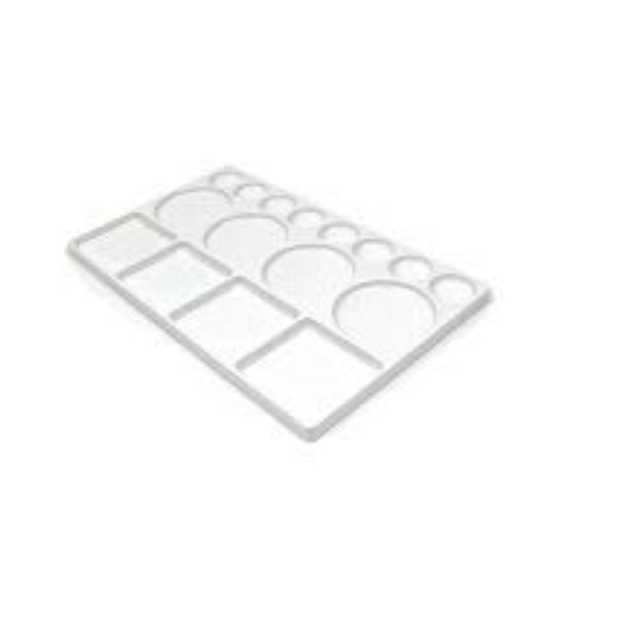Qatalitic Rectangle Plastic Painting Palette with 16 Well