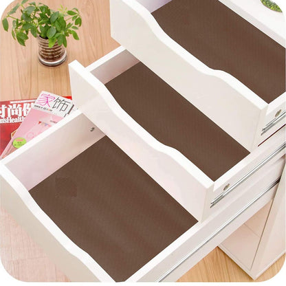 EVA Anti Slip Mat/Sheet for Fridge, Bathroom, Kitchen, Drawer, Shelf Liner, 45 cm X 1.5 m Coffee Brown