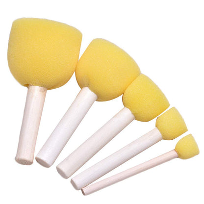 Qatalitic Sponge Brush Combo Set of 13pcs for Painting, Art and Craft Projects