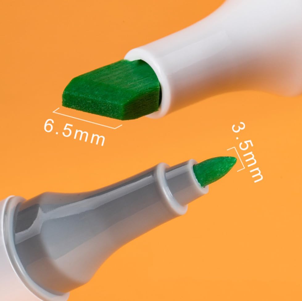 Qatalitic 108 Colours Alcohol Based Markers, Dual Tip Art Marker Set (Fine and Chisel Tip), with Carrying Plastic Box, For DIY Art, Colouring Illustration, Great Value Pack For Kids, Adults & Students