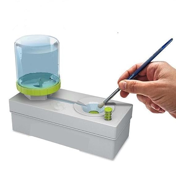 Qatalitic Brush Rinser Paint Brush Cleaner with Drain Water Recycling Paintbrush Scrubber, Convenient Paint Brushes Cleaning Tool for Acrylic, Oil and Water Based Painting