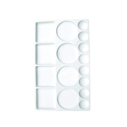 Qatalitic Rectangle Plastic Painting Palette with 16 Well