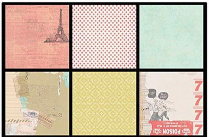 Qatalitic Set of 40 Pattern Design Printed Papers for Art & Craft (VS8004), Size: 8 X 8 Inch for DIY Greeting Card Making & Project Book Making, Paper Designer Paper Pack