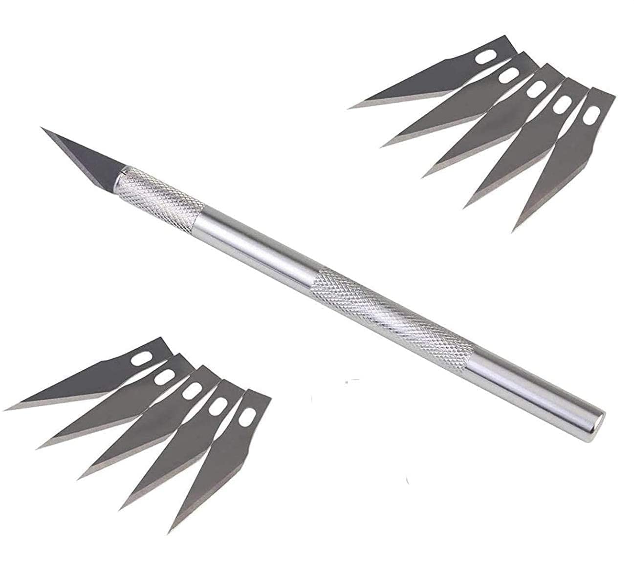 Qatalitic Detail Precision Pen Cutter With 10 Interchangeable Sharp Blades For Art & Craft, Carving and Paper Cutting