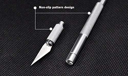 Qatalitic Detail Precision Pen Cutter With 10 Interchangeable Sharp Blades For Art & Craft, Carving and Paper Cutting