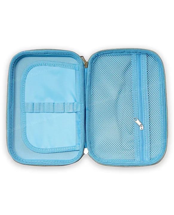 Qatalitic Big Size EVA 3D Cover Pencil Case, Large Capacity (Spiderman) Pencil Case with Compartments, School Pouch Organizer for Students, Stylish Pen Holder Pouch, Art Pencil Box (Blue)