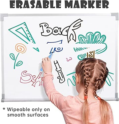 Qatalitic Set Of 8 Multicolour Magical Water Painting Doodle Bold Point Pen, Best Floating Pen On Water, Quick-Drying Ink Pen, Water-Based Erasable, Markers For Painting