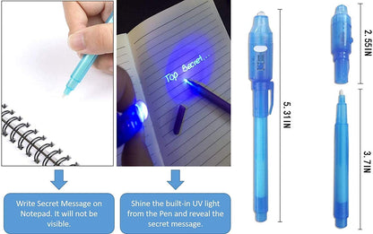 Qatalitic:20 Pc Invisible Ink Magic Pen,with Uv-Light Return Gifts Birthday Party for all ages,Spy Pen Cheating Pen Gadget			Qatalitic:20 Pc Invisible Ink Magic Pen,with Uv-Light Return Gifts Birthday Party for all ages,Spy,cheating penGadget