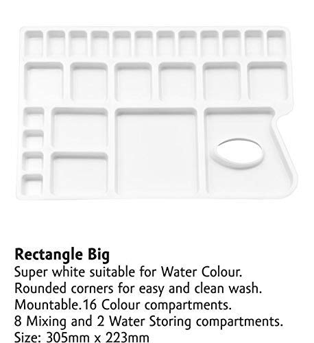 Qatalitic Color Mixing Palette (13" x 9") 24 Sections