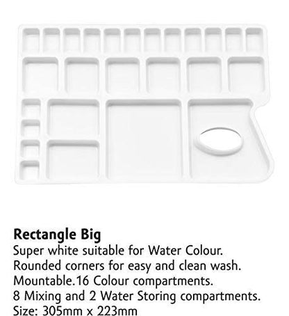 Qatalitic Color Mixing Palette (13" x 9") 24 Sections