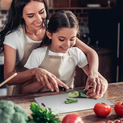 VeriXpress Stainless Steel Multipurpose Chopping Board, Heavy Duty Cutting Board for Vegetable, Fruit Cutting, Kneading Dough, Cake Prep, Safe Durable with Anti-Skid Silicon Pad (Size 31.8 CM X 21 CM)