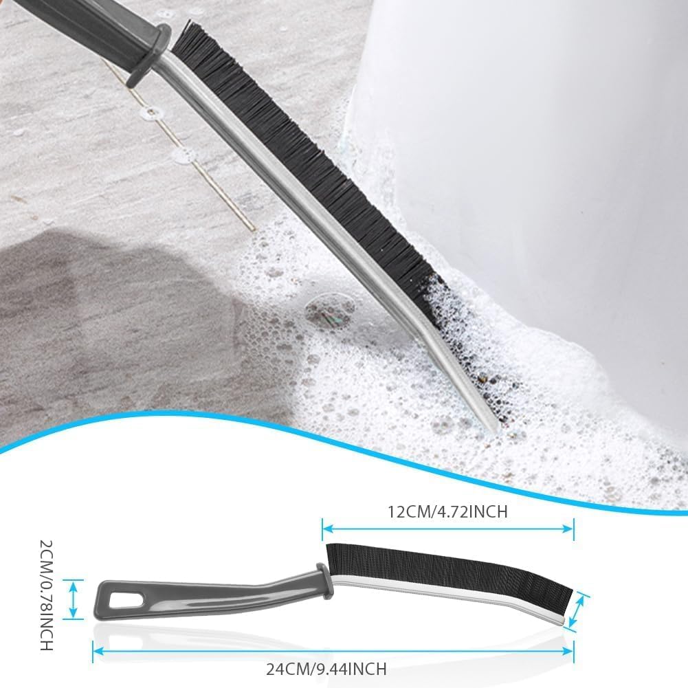 Qatalitic Multifunctional Grout Cleaning Brush, Hard Bristle Gap Cleaner, All-Around Household Cleaning Brush Set Pack of 5