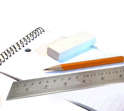 Qatalitic 60 cm Stainless Steel Scale/Ruler (24 inch 2 feet size), Double Sided Measuring Scale for Office, Woodworking, Engineering, Architects, and Students (1 Pack, 1.2mm Thickness)