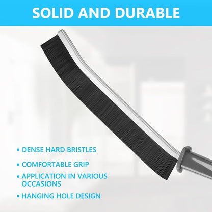 Qatalitic Gap Cleaning Brush Thin and Hard Bristles to Reach Every Corner and Provide Excellent Cleaning Used for Windows, Bathroom, Crevice, Kitchen Tiles, Tap, Shower (Multipurpose | Pack of 4)