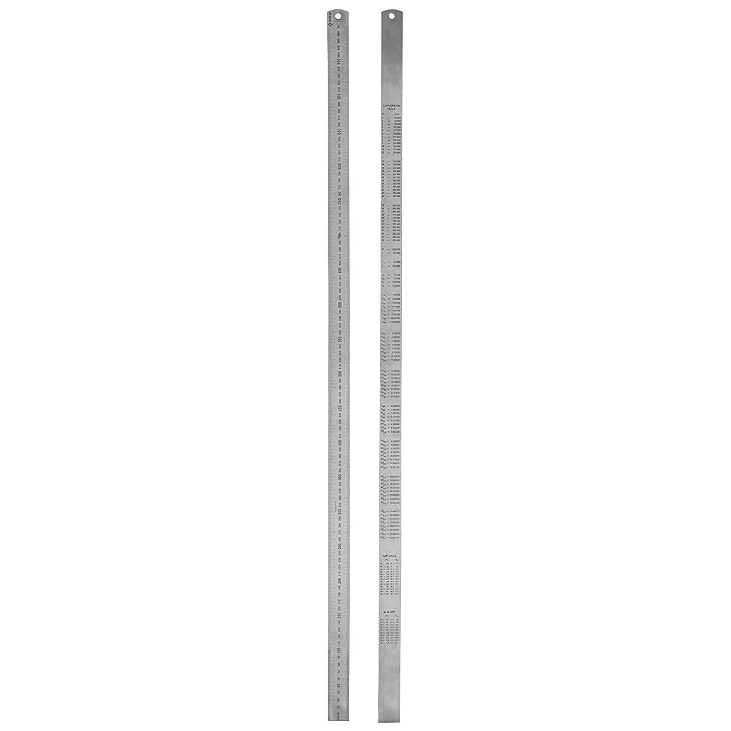 Qatalitic Stainless Steel Scale/Ruler 1 Meter (100 cm / 40 inch)