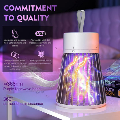 Qatalitic Mosquito Killer Machine Mosquito Killer USB Powered Bug Zapper Mosquito LAMP for Home Electric LED LAMP Mosquito Killer Indoor/Outdoor Mosquito Trap Machine