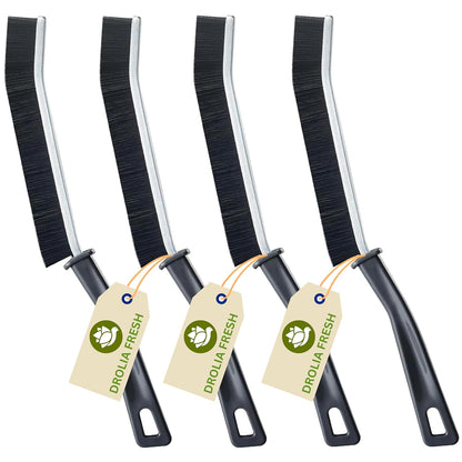 Qatalitic Gap Cleaning Brush Thin and Hard Bristles to Reach Every Corner and Provide Excellent Cleaning Used for Windows, Bathroom, Crevice, Kitchen Tiles, Tap, Shower (Multipurpose | Pack of 4)