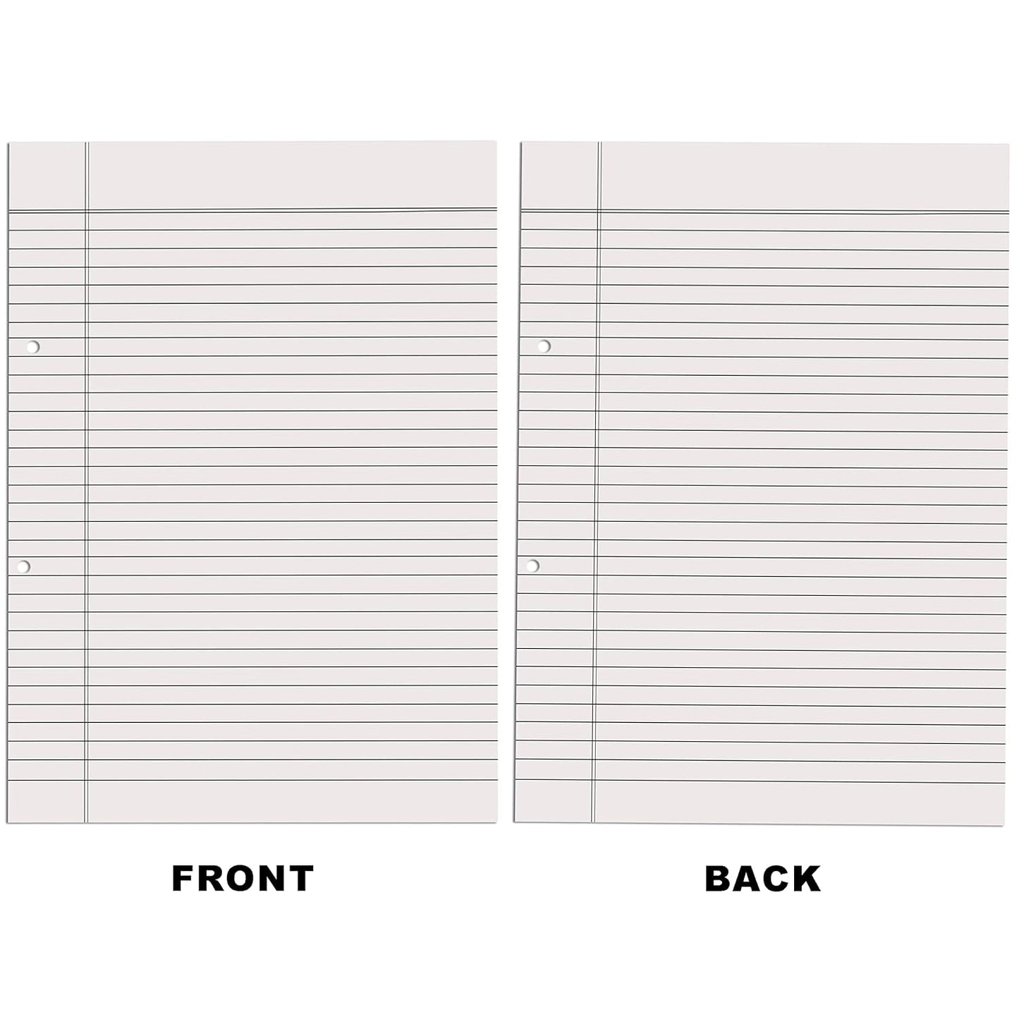 Qatalitic A4 Size Both Side Ruled Sheet for Project/Assignment/Practical/Homework (Pack of 400 Sheets)