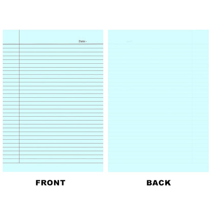 QATALITIC A4 SIZE RULED PAPER | Single Side Ruled | 5 Colours-Pack of 50 Sheets |Colorful & Fun! Organize Your Schoolwork (Projects, Assignments)