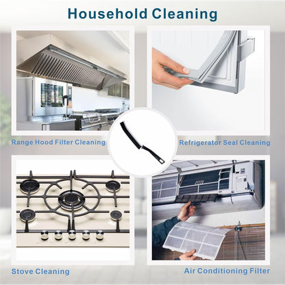 Qatalitic 2 Pcs Gap Cleaning Brush with Hard Bristles, Multipurpose Gap Brush to Reach Every Corner and Provide Excellent Cleaning, Used for Windows, Bathroom, Crevice, Kitchen Tiles, Shower, Tap