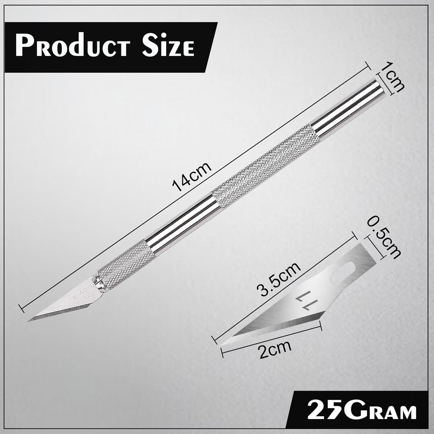 Qatalitic Detail Pen Cutter With 5 Interchangeable Blades For Carving and Paper Cutting