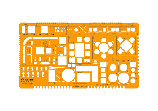 Qatalitic Architect's Template, Scale 1:50