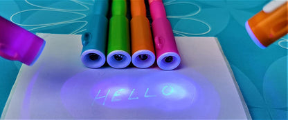 Qatalitic:20 Pc Invisible Ink Magic Pen,with Uv-Light Return Gifts Birthday Party for all ages,Spy Pen Cheating Pen Gadget			Qatalitic:20 Pc Invisible Ink Magic Pen,with Uv-Light Return Gifts Birthday Party for all ages,Spy,cheating penGadget