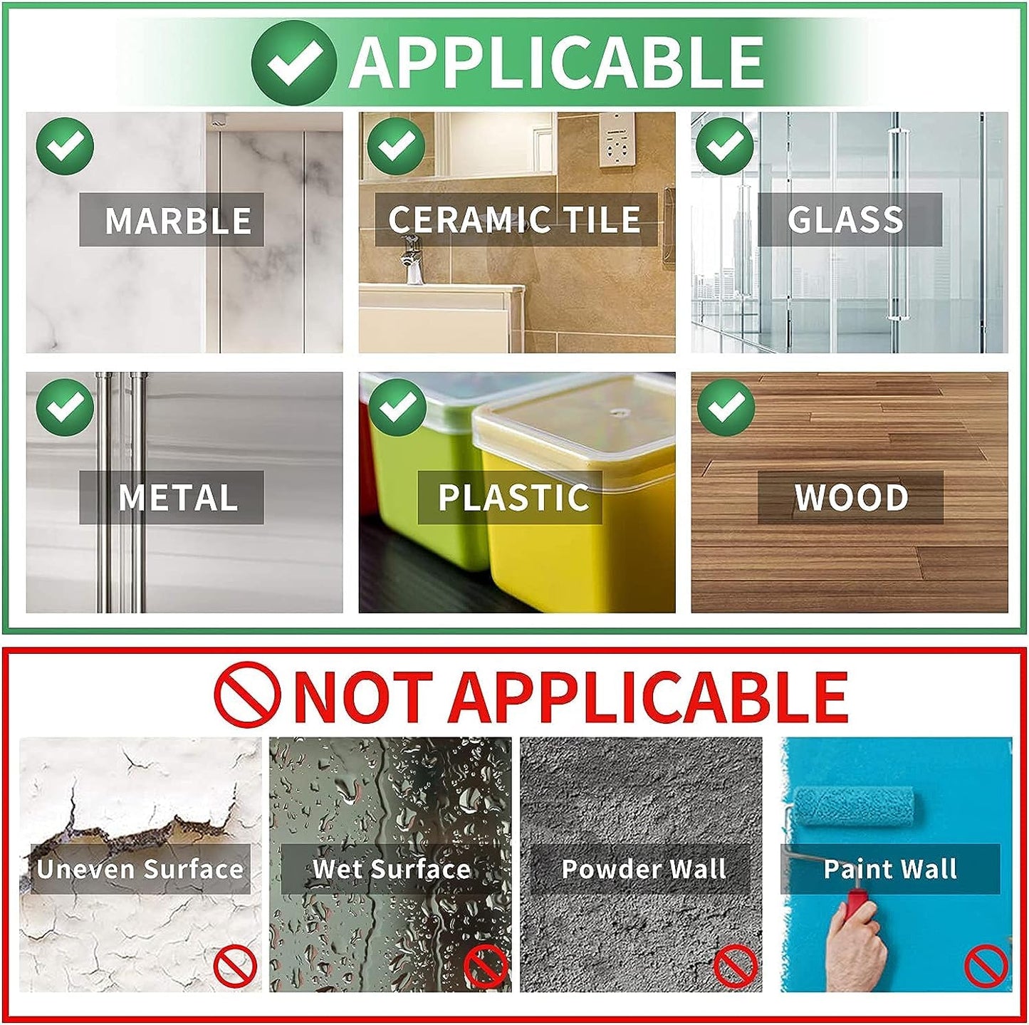 Qatalitic Double Sided Adhesive Tape 3 Meter x 1 inch Heavy Duty, Clear & Tough Nano, Removable, Reusable and Washable Transparent Adhesive Tape for DIY Art & Craft