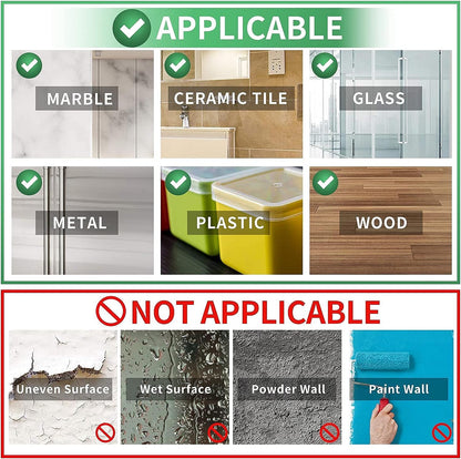 Qatalitic Double Sided Adhesive Tape 3 Meter x 1 inch Heavy Duty, Clear & Tough Nano, Removable, Reusable and Washable Transparent Adhesive Tape for DIY Art & Craft