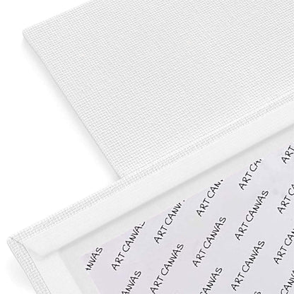 Qatalitic Cotton Canvas Board for Painting, Pack of 6 Piece, White Color (8 INCH X 10 INCH)