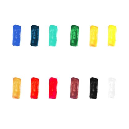 Qatalitic: Set - 12 Vivid Colors in 12ml Tubes, Artists Quality Opaque Watercolors for Crafting and Fine Art Projects