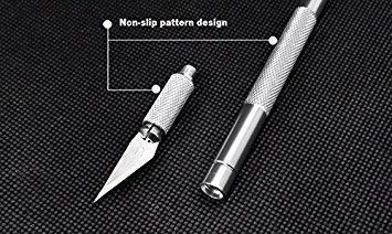 Qatalitic Detail Pen Cutter With 10 Interchangeable Blades For Carving and Paper Cutting