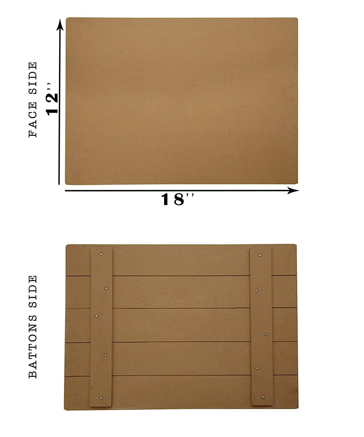 Qatalitic Drawing Board MDF (12 x 18 inches) Quarter A3 Size – for Kids, Artists, Architect, Engineering Drawing Students