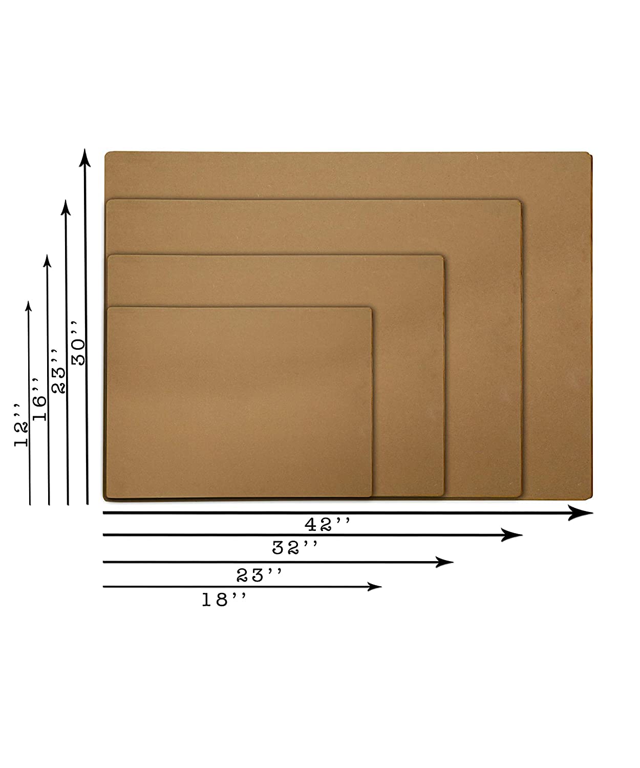 Qatalitic Drawing Board MDF (12 x 18 inches) Quarter A3 Size – for Kids, Artists, Architect, Engineering Drawing Students