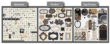 Qatalitic Pattern Design Printed Papers for Art & Craft (VS12018), Size: 12 X 12 Inch for Greeting Cardmaking & Project book making (24 Patterned Sheets + 3 Die Cut Sheets) Paper Designer Paper Pack