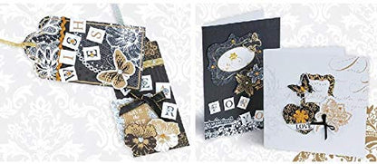 Qatalitic Pattern Design Printed Papers for Art & Craft (VS12018), Size: 12 X 12 Inch for Greeting Cardmaking & Project book making (24 Patterned Sheets + 3 Die Cut Sheets) Paper Designer Paper Pack