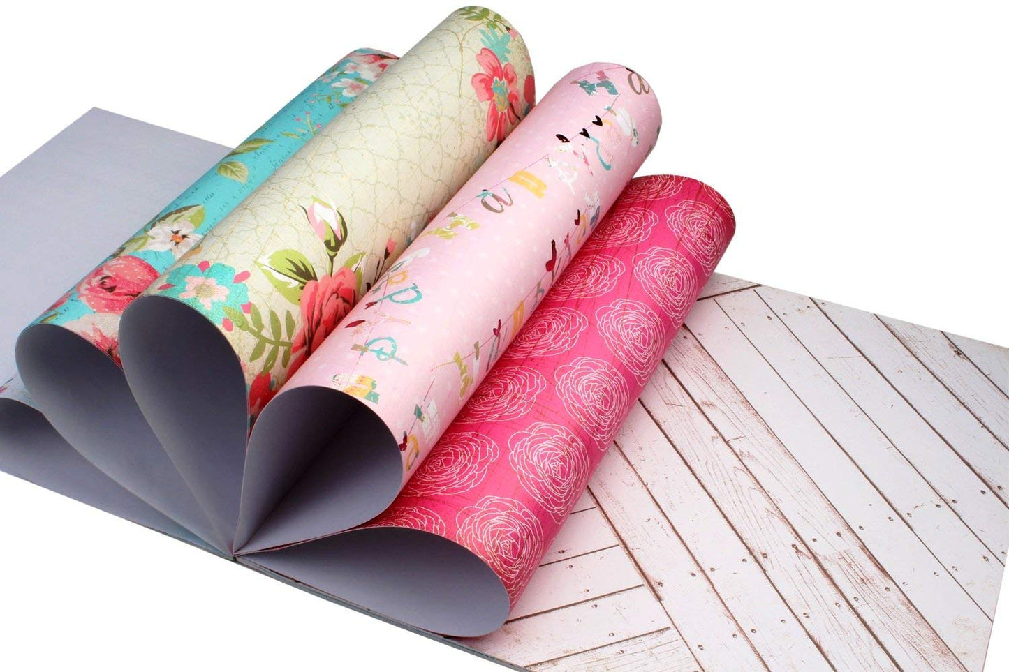 Qatalitic Pattern Design Printed Papers for Art & Craft (VS12005), Size: 12 X 12 Inch for Greeting Cardmaking & Project book making (24 Patterned Sheets + 3 Die Cut Sheets) Paper Designer Paper Pack