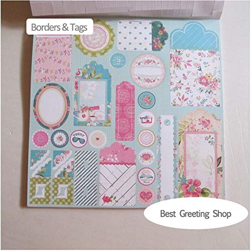 Qatalitic Pattern Design Printed Papers for Art & Craft (VS12005), Size: 12 X 12 Inch for Greeting Cardmaking & Project book making (24 Patterned Sheets + 3 Die Cut Sheets) Paper Designer Paper Pack