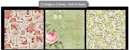 Qatalitic Pattern Design Printed Papers for Art & Craft (VS12011), Size: 12 X 12 Inch for Greeting Cardmaking & Project book making (24 Patterned Sheets + 3 Die Cut Sheets) Paper Designer Paper Pack