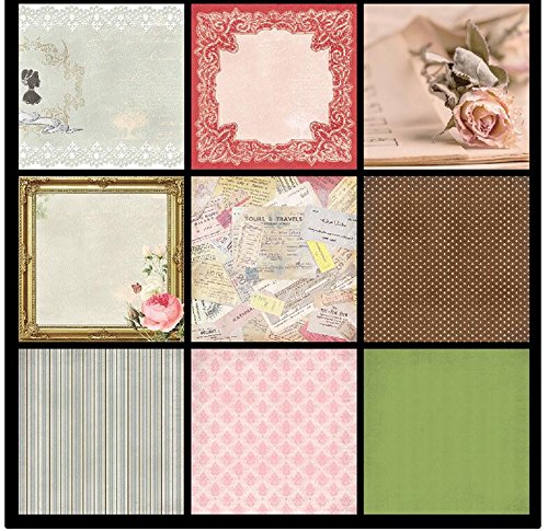 Qatalitic Pattern Design Printed Papers for Art & Craft (VS12011), Size: 12 X 12 Inch for Greeting Cardmaking & Project book making (24 Patterned Sheets + 3 Die Cut Sheets) Paper Designer Paper Pack