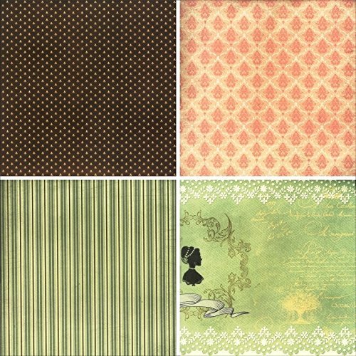 Qatalitic Pattern Design Printed Papers for Art & Craft (VS12011), Size: 12 X 12 Inch for Greeting Cardmaking & Project book making (24 Patterned Sheets + 3 Die Cut Sheets) Paper Designer Paper Pack