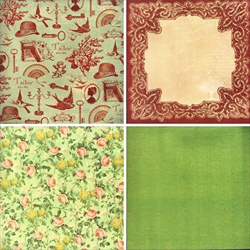Qatalitic Pattern Design Printed Papers for Art & Craft (VS12011), Size: 12 X 12 Inch for Greeting Cardmaking & Project book making (24 Patterned Sheets + 3 Die Cut Sheets) Paper Designer Paper Pack