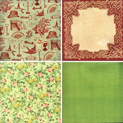 Qatalitic Pattern Design Printed Papers for Art & Craft (VS12011), Size: 12 X 12 Inch for Greeting Cardmaking & Project book making (24 Patterned Sheets + 3 Die Cut Sheets) Paper Designer Paper Pack