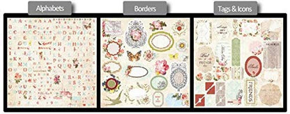 Qatalitic Pattern Design Printed Papers for Art & Craft (VS12017), Size: 12 X 12 Inch for Greeting Cardmaking & Project book making (24 Patterned Sheets + 3 Die Cut Sheets) Paper Designer Paper Pack